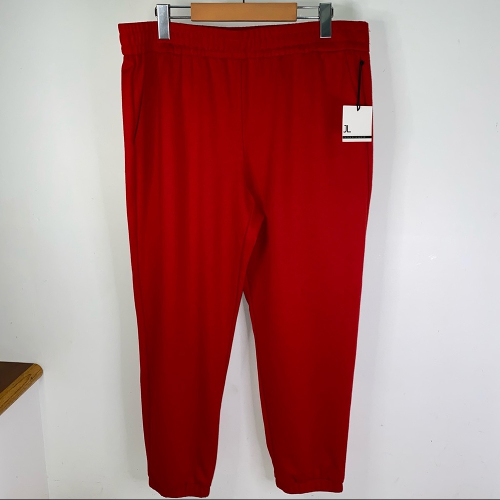 NEW JL Jules & Leopold Women’s Red Joggers Size XL